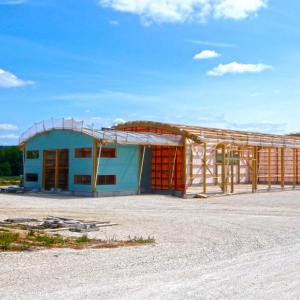 2012 - Chablis - Rue de Milly - Yonne (89). Construction d&#039;un bâtiment de stockage.